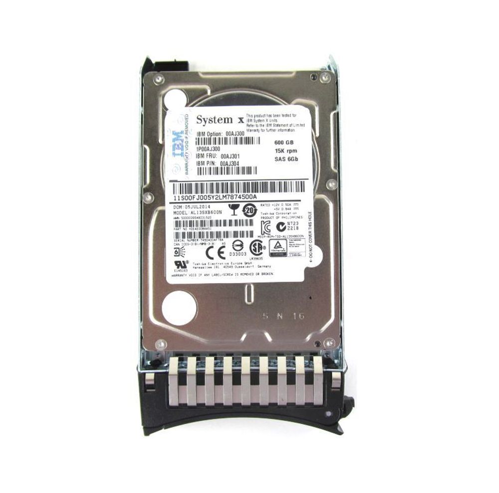 Жесткий диск IBM 600Gb 15000 SAS 2,5" 00AJ304