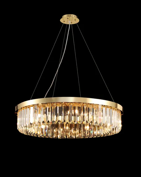 Люстра подвесная NewRgy G15-ф800*H170(1200) H GOLD, 12×40 Вт, золотая