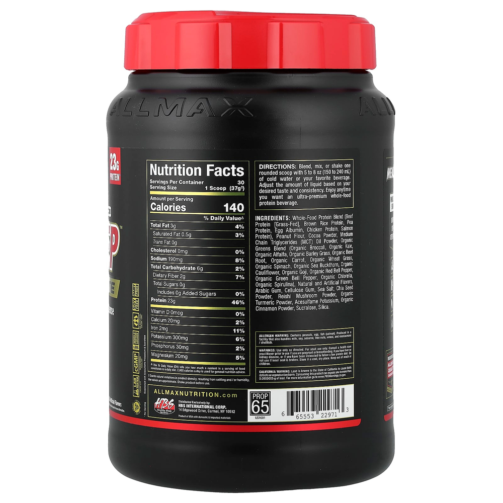 ALLMAX, Meal Prep™ Light, шоколад и арахисовая паста, 38,8 унции (2,43 фунта)