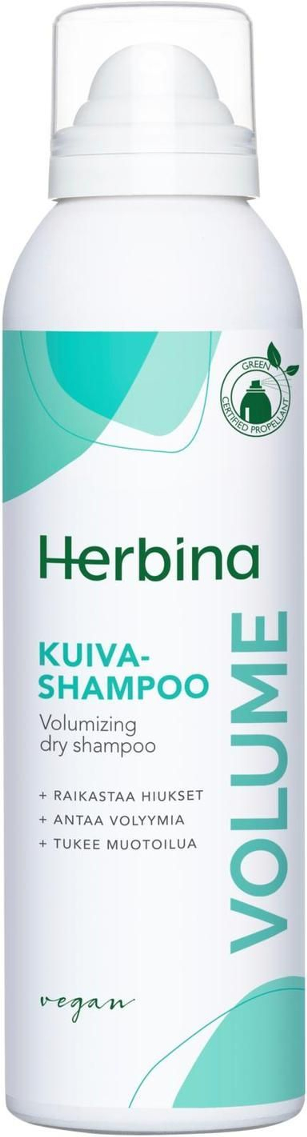 Сухой шампунь Herbina Volume для придания объема, 200 мл (из Финляндии)