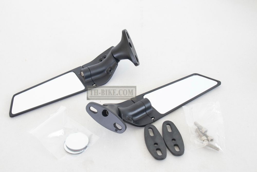 Mirror blade style, RAZOR, Aluminium. For Honda CBR. Hole 6mm 38-50mm
