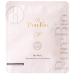 PureBio Антивозрастная биомаска на основе биоцеллюлозы для лица Пьюэ Био-Bio Mask, 30 мл х 4 шт.