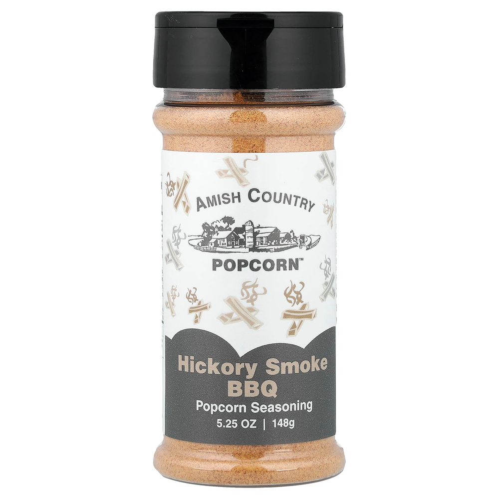 Amish Country Popcorn, Попкорн, барбекю из гикори, 148 г (5,25 унции)