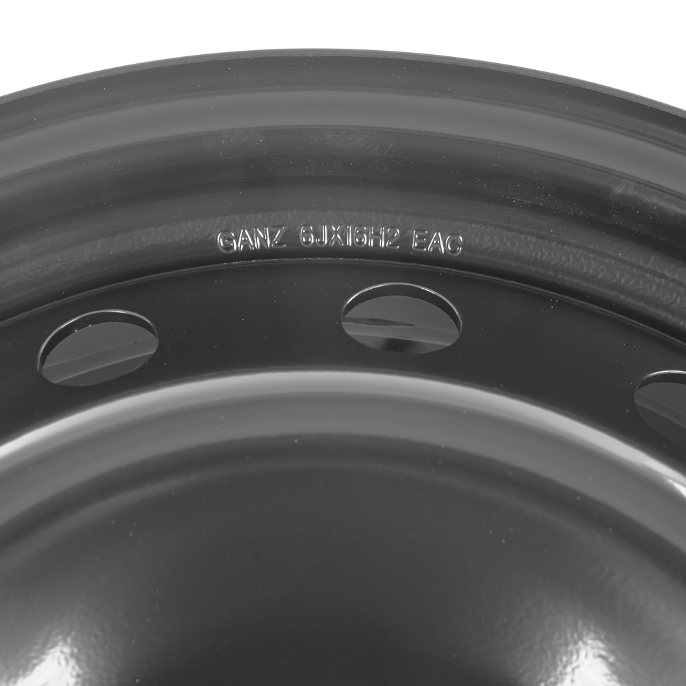 Диск штампованный R16 6J 5x112/57.1 ET43 GANZ Black GRN16026