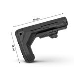 Приклад "Вега" телескопический, под трубы Mill-spec и Com-spec, антилюфт, К.Арма/ K.Arma