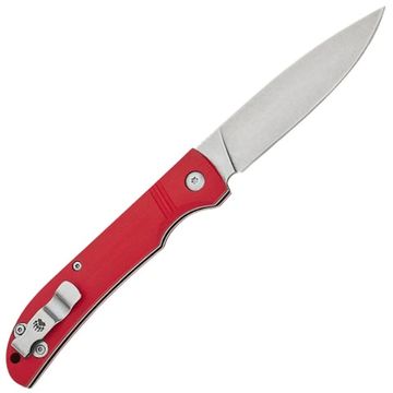 Складной нож Bear & Son Slip Joint D2, рукоять красный G10