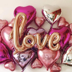 Надпись LOVE розовое золото