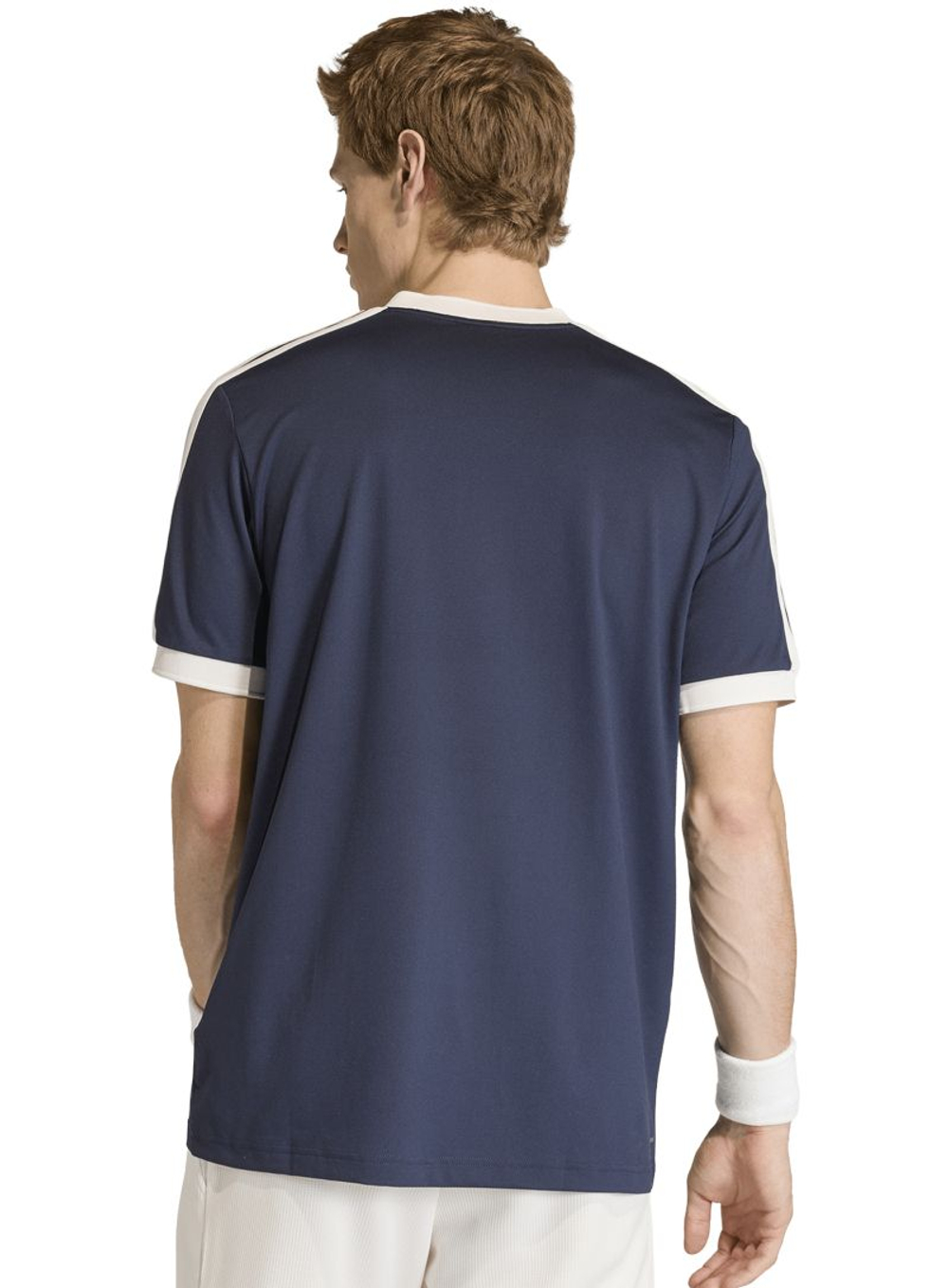 Теннисная футболка Adidas Classics - dark blue/chalk white