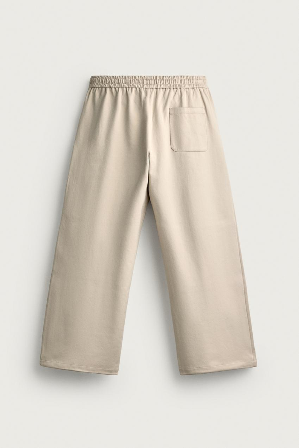 ZARA ТЕХНИЧЕСКИЕ БРЮКИ WIDE FIT, ЭКРЮ/БЕЖЕВЫЙ