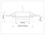 Встраиваемый светильник Ambrella Light TN TN52422