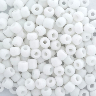 Бисер Astra&Craft 6/0 (4.1 мм), 150 г (10х15 г), цв. 41 белый/непрозрачный