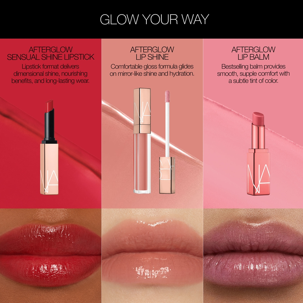 NARS AFTERGLOW LIP BALM - Увлажняющий бальзам для губ оттенок LAGUNA, 3 g