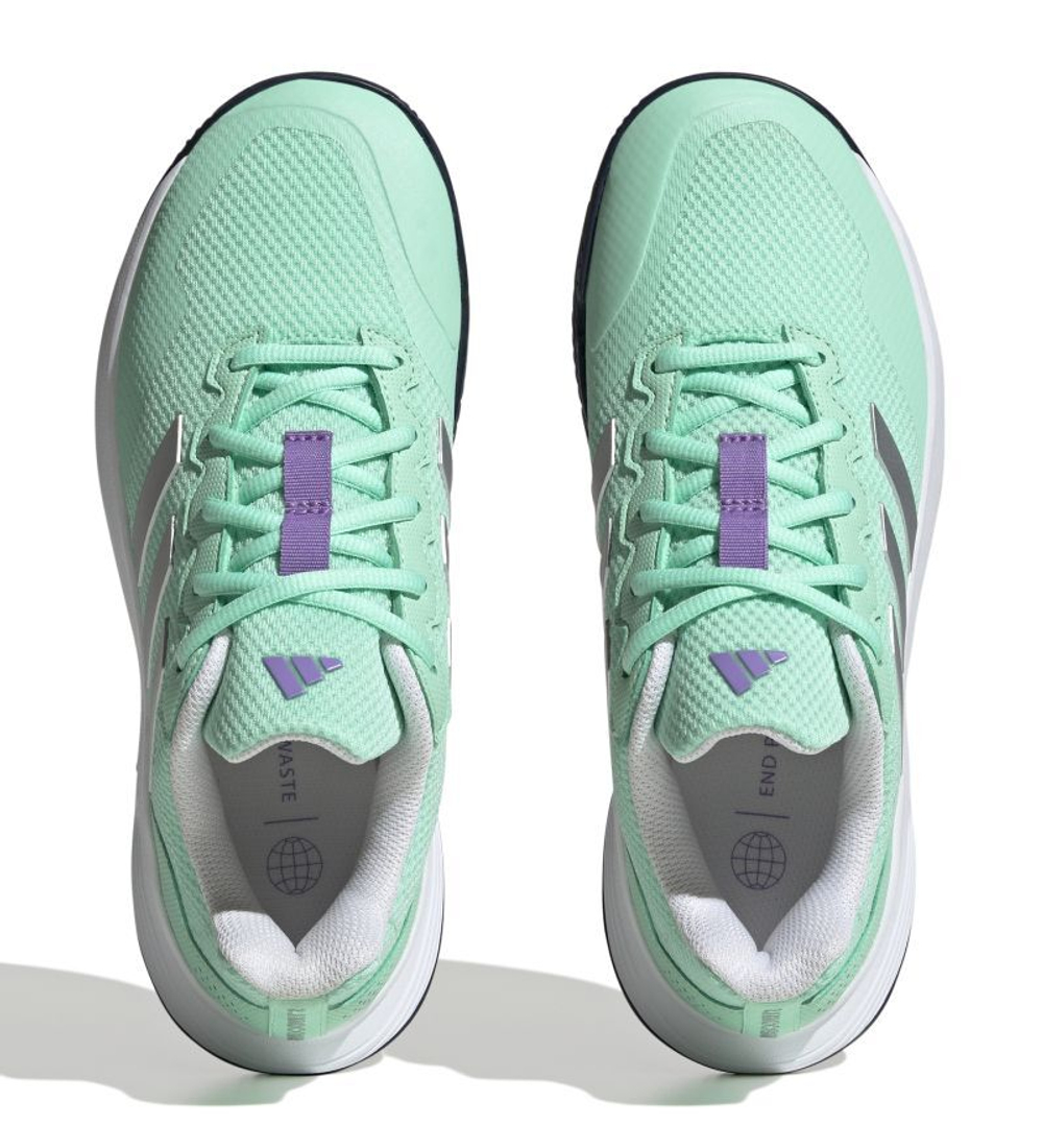 Женские Кроссовки теннисные Adidas Game Court 2 W - pulse mint/silver metallic/violet fusion