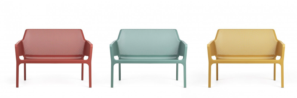Диван пластиковый, Net Bench, ментоловый
