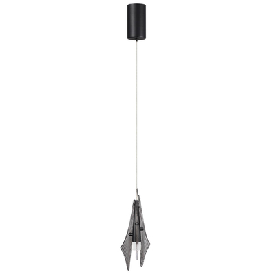 5442/6L L-VISION ODL_EX26 059 черный/дымчатый/металл/стекло/акрил Подвес LED 6W 3000K 633Лм AFALINA
