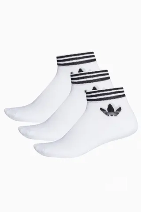 Носки adidas Trefoil Ankle 3 Pairs - белый