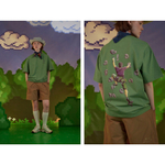 Футболка Called a Garment Letters Hooks "Grass Green"