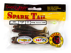 Виброхвосты съедобные LJ Pro Series Spark Tail 3,0in (7,6 см), цв. PA03, 7 шт.