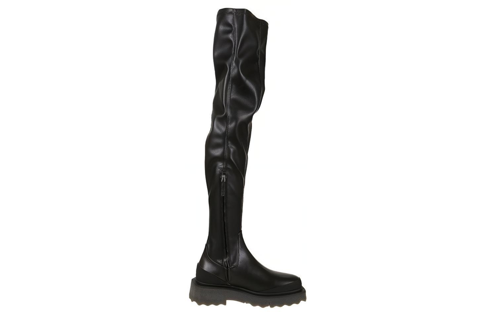 OFF WHITE Knee high Boots Women"s Black