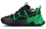 Daisy Fellowes Devil One Top Grain Cow Leather Chunky Sneakers Unisex Black Green