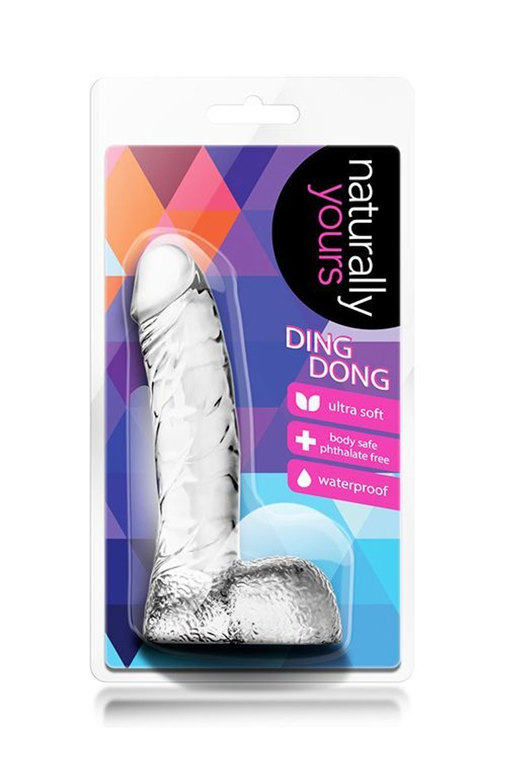 Прозрачный фаллоимитатор Ding Dong - 14 см. (Цвет: прозрачный)