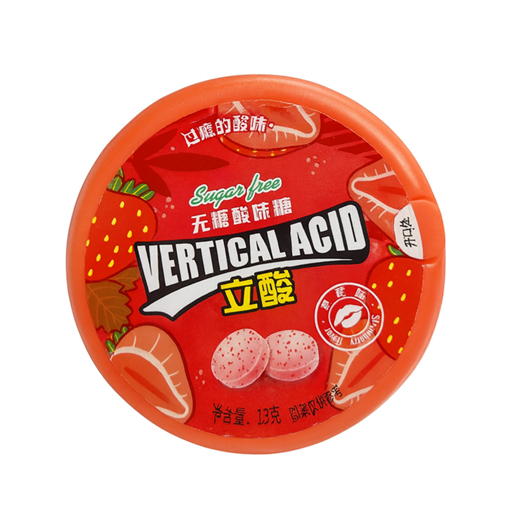 VERTICAL ACID освежающие драже без сахара Клубника 13г