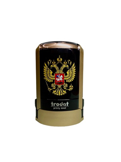 Trodat 4642 c Гербом РФ автоматическая оснастка диаметр 42мм