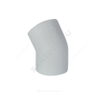 Угольник PP-R белый Дн 50х45гр внутренняя пайка VALFEX 10107050