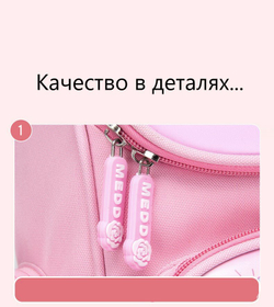 Школьный рюкзак ранец для девочки Единорог, фиолетовый
