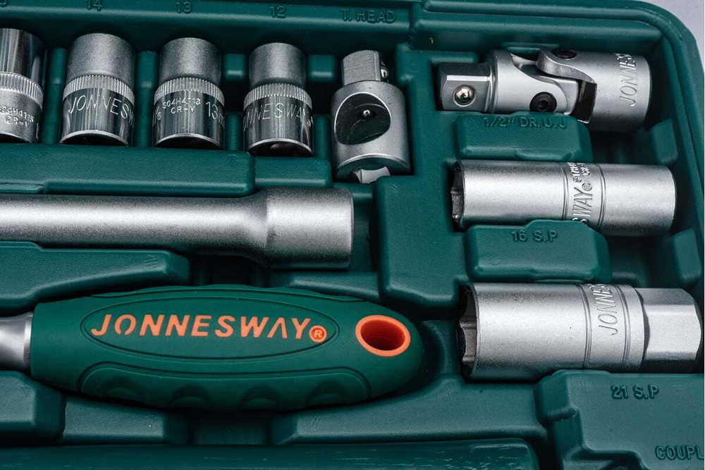 Универсальный набор торцевых головок 1/4"DR 6-13 мм и 1/2"DR 12-24 мм Jonnesway S04H52460S