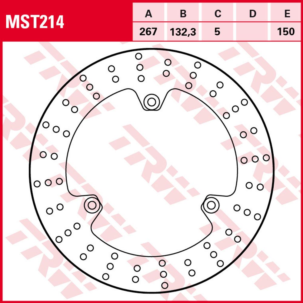 Диск тормозной TRW MST214