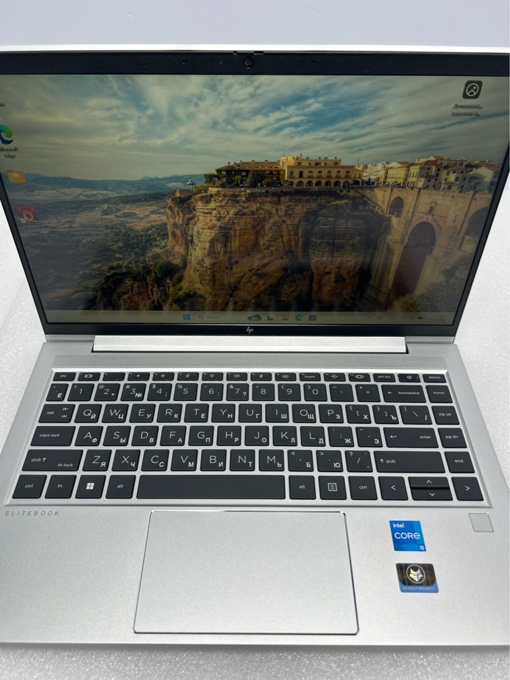 Ноутбук HP EliteBook 640 G9 (6C0Y9UT) 14"/Intel Core i5-1235U/RAM 16GB/SSD 256GB/Intel Iris Xe Graphics/1920x1080/IPS/Windows 11/Подсветка кл-ры: LED/Серебристый. Состояние: B2