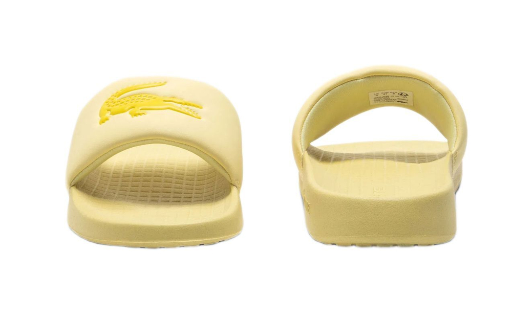 Шлепанцы Lacoste Serve Slide 1.0 - светло-желтый/желтый