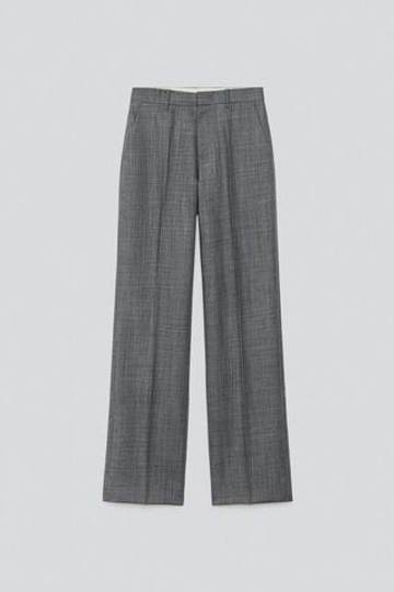 ZARA X BAISI GUADAGNINO КОСТЮМНЫЕ БРЮКИ ИЗ 100% ШЕРСТИ, СЕРЫЙ