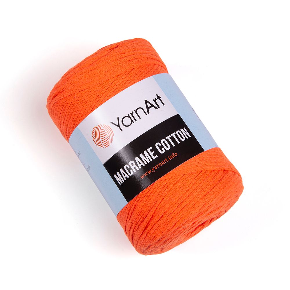 Пряжа YarnArt Macrame Cotton, Яркий оранжевый
