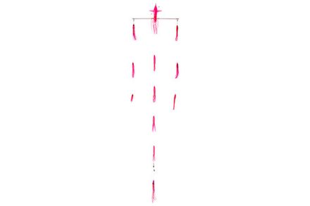 Оснастка для тунца/лакедры HIGASHI 18 Left Direction Flock fish 6 Squid #Pink Tiger