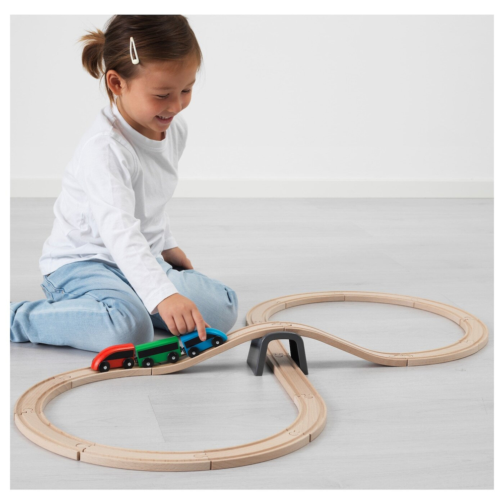 Железная дорога IKEA LILLABO (ЛИЛЛАБО), Дерево, 20 деталей