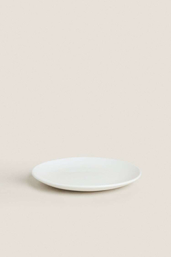 ZARA HOME ДЕСЕРТНАЯ ТАРЕЛКА ИЗ КЕРАМОГРАНИТА, БЕЛЫЙ