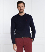 Хлопковый свитер POLO RALPH LAUREN - темно-синий(710876762)