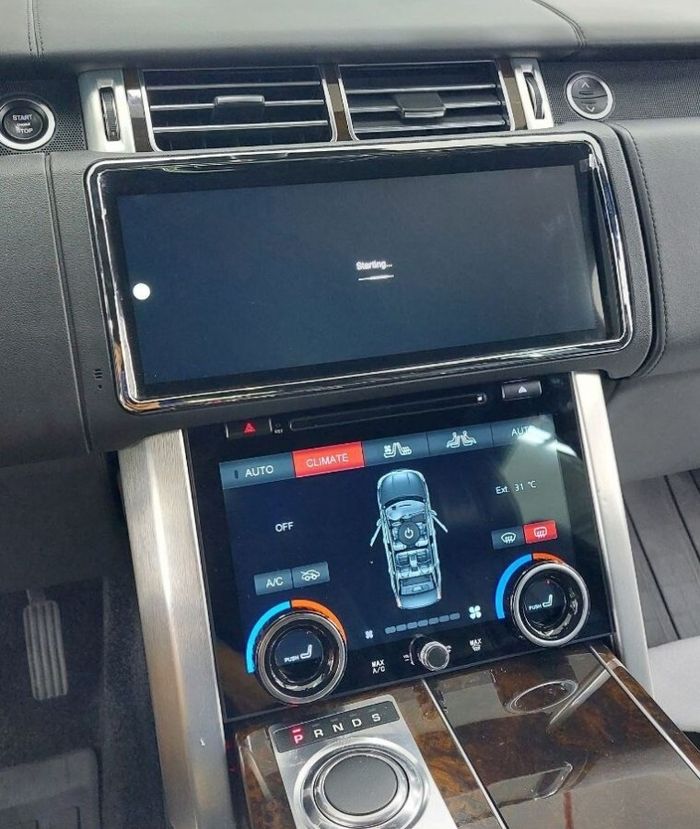 Сенсорная панель климата Range Rover 4 2012-2017 - LCD/ЖК экран 9" с отверстием под CD