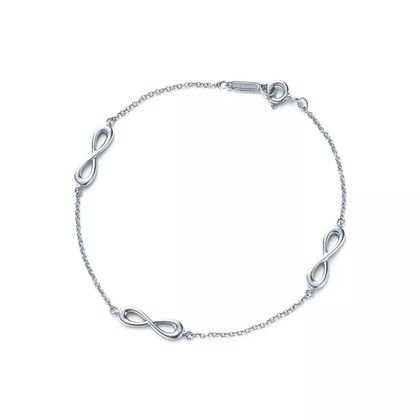 Браслет из серебра, Tiffany, infinite love❤Единственный в наличии