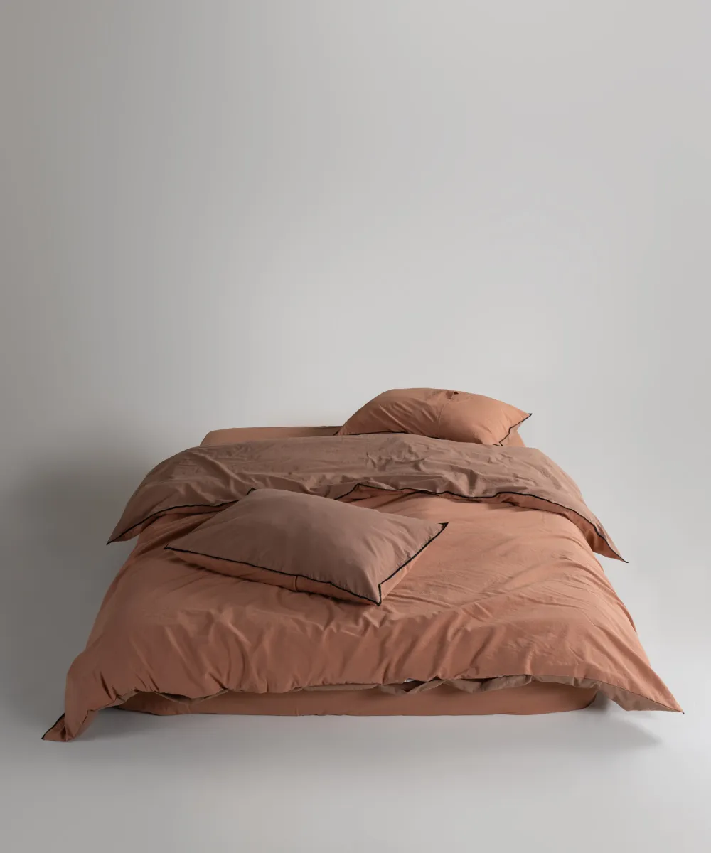 Lımasso КПБ 4 пр. Stonewashed Essualte Commencer-Wood Smoke пододеяльник 200*220, простынь 240*260, наволочки 50*70 2шт — фото 7