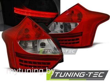 Задние фонари Ford Focus 3 red white led