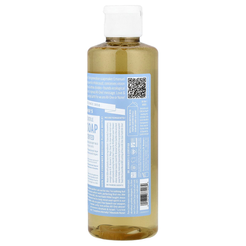Dr. Bronner's, детское кастильское мыло, 18 в 1, без запаха, 237 мл (8 жидк. унций)