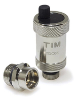 Воздухоотводчик прямой 1/2" с автозапором, хромированный, TIM ,BL5816