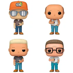 Funko POP! King of the Hill: Dale Gribble/Hank Hill/Bill Dauterive/Boomhauer (Exc)