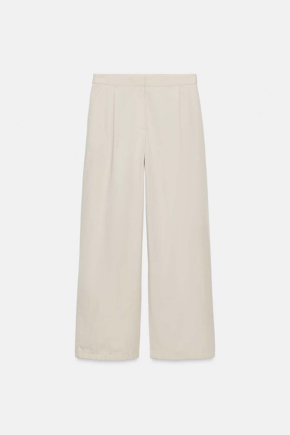 ZARA БРЮКИ STRAIGHT FIT — ZW COLLECTION, ЦВЕТ СЛОНОВОЙ КОСТИ