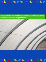 Набор для подвязки растений 6 м шаг дуги 67 см