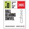 Вертлюги c застеж. и подш. LJ Pro Series BALL BEARING SWIVEL 002 3шт.