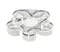 Люстра потолочная светодиодная NewRgy 3450/5C WHITE+BRUSHED GREY, 56 Вт, серая и белая